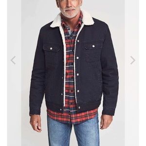 Fahertybrand Waxed Cotton Sherpa Stormrider (TAN)